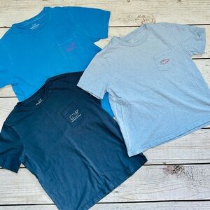 🐳Lot of 3 Boys Size 7 Vinyard Vines T-Shirts Great Condition🐳